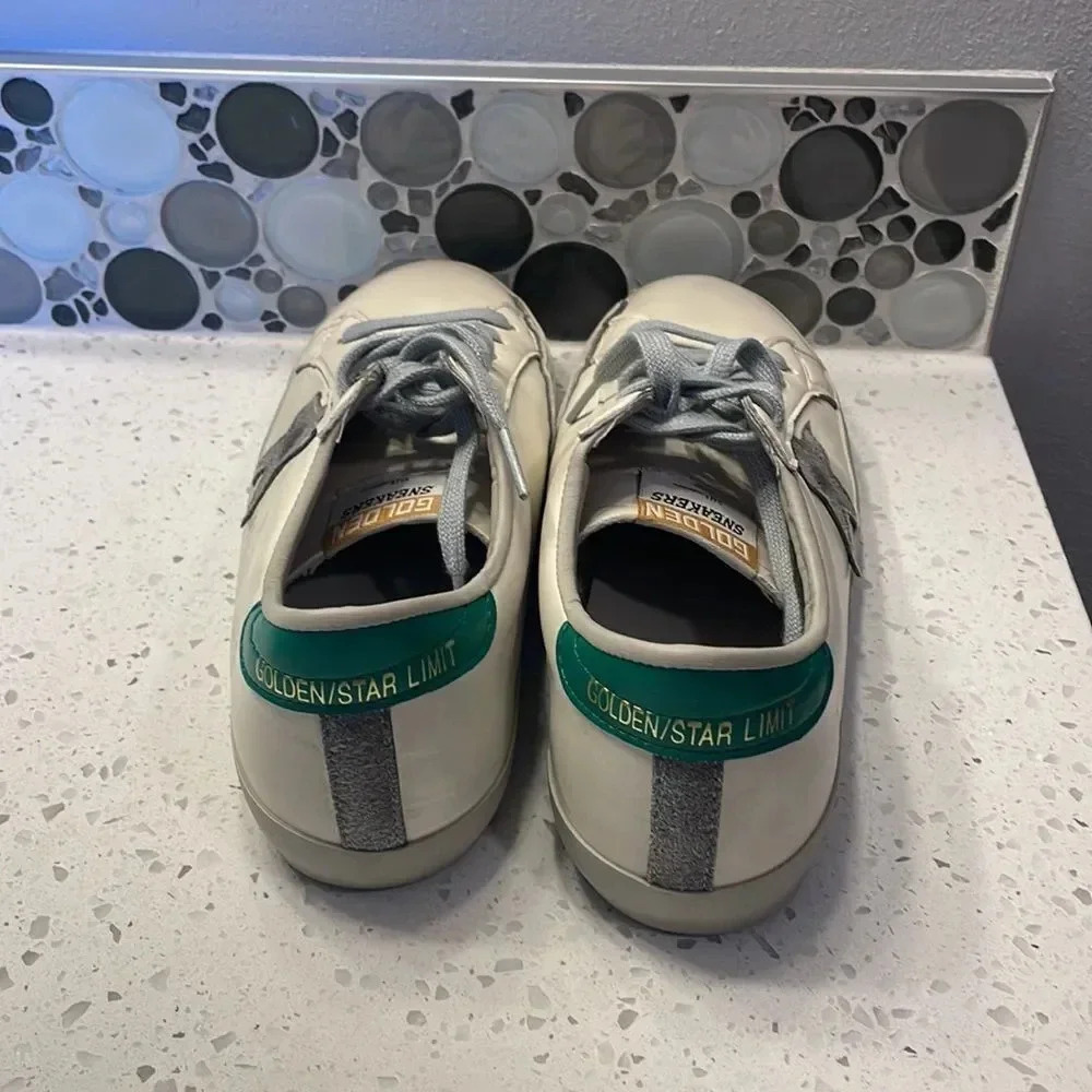 STAR suede white/ cream tennis shoes - Picture 7 of 12